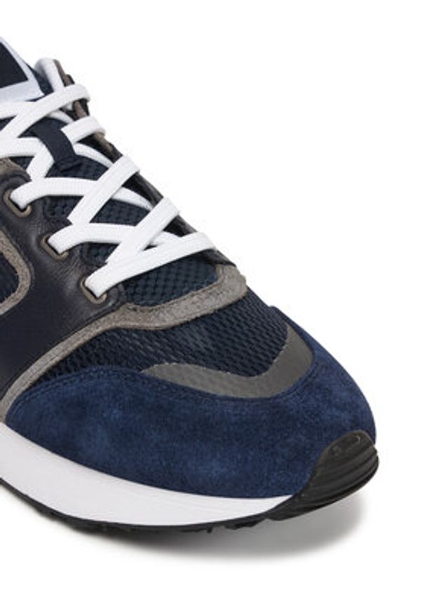 Polo Ralph Lauren Sneakersy 809P07286002 Granatowy. Kolor: niebieski. Materiał: zamsz, skóra