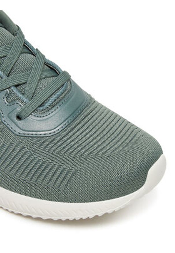 skechers - Skechers Sneakersy Bobs Squad-Tough Talk 32504/SAGE Zielony. Kolor: zielony. Materiał: materiał