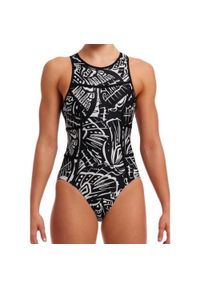 FUNKITA - Strój pływacki Funkita Night Flyer Hi Flyer zapinany na suwak. Kolor: czarny