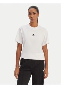 Adidas - adidas T-Shirt Essentials Small Logo JC5944 Biały Regular Fit. Kolor: biały. Materiał: bawełna #1