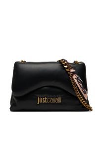 Just Cavalli Torebka 79RA4BD3 ZS748 Czarny. Kolor: czarny. Materiał: skórzane