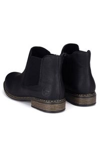 Rieker Botki Z4994-00 Czarny. Kolor: czarny. Materiał: materiał #8