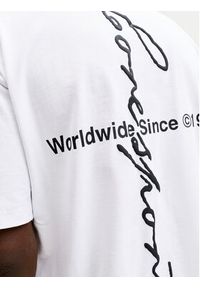 Jack & Jones T-Shirt Dust 12292982 Biały Loose Fit. Kolor: biały. Materiał: bawełna #4