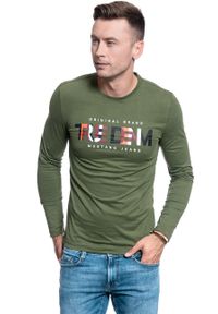 Mustang - MĘSKI LONGSLEEVE MUSTANG ANTON C RUBBER 1009977 6348. Długość rękawa: długi rękaw #5