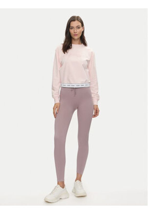 Guess Bluza Carrie O3YQ01 KBS91 Różowy Regular Fit. Kolor: różowy. Materiał: bawełna