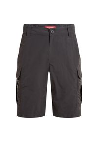 CRAGHOPPERS - Spodenki turystyczne męskie Craghoppers NosiLife Cargo Short II. Kolor: czarny. Sport: turystyka piesza #1