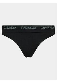 Calvin Klein Underwear Stringi Thong 000QF7095E Czarny. Kolor: czarny. Materiał: wiskoza #3