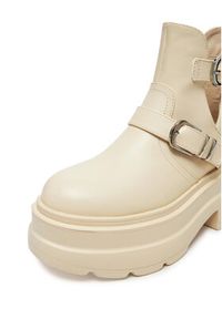 DeeZee Botki ST0242613-2 Beżowy. Kolor: beżowy. Materiał: skóra