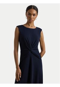 Lauren Ralph Lauren - LAUREN RALPH LAUREN Sukienka codzienna 250872090004 Granatowy Regular Fit. Okazja: na co dzień. Kolor: niebieski. Materiał: syntetyk. Typ sukienki: proste. Styl: casual #4