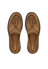 Geox Mokasyny D Spherica Ec1 D26QRC 00022 C6372 Brązowy. Kolor: brązowy. Materiał: zamsz, skóra