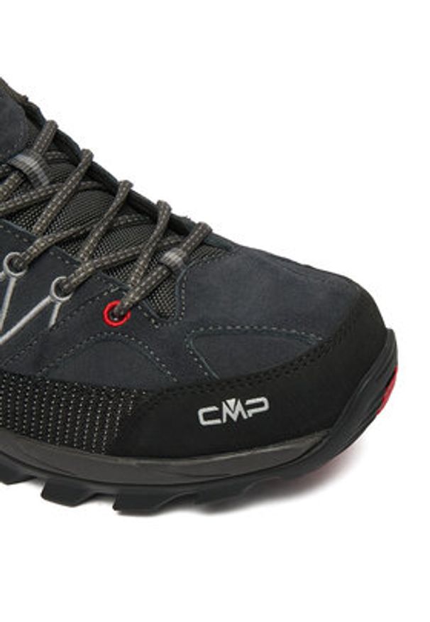CMP Trekkingi Rigel Low 3Q13247 Czarny. Kolor: czarny. Materiał: zamsz, skóra. Sport: turystyka piesza