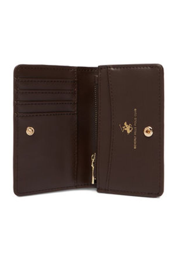 Beverly Hills Polo Club Portfel CWBEO-BHPC-W1-006-SS26 Brązowy. Kolor: brązowy. Materiał: skóra