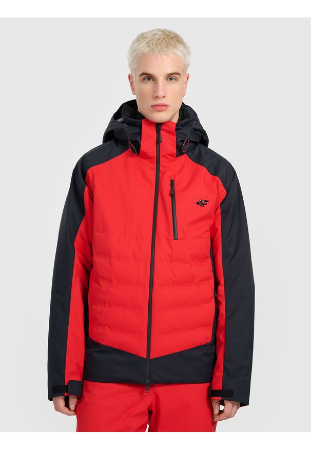 4f - 4F Kurtka narciarska membrana 20000 z wypełnieniem Primaloft Silver męska - szara XL. Okazja: na co dzień. Typ kołnierza: kołnierzyk stójkowy. Kolor: czerwony. Długość: długie. Sezon: zima. Styl: casual