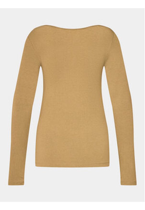 GAP - Gap Bluzka 540606-06 Beżowy Slim Fit. Kolor: beżowy. Materiał: bawełna