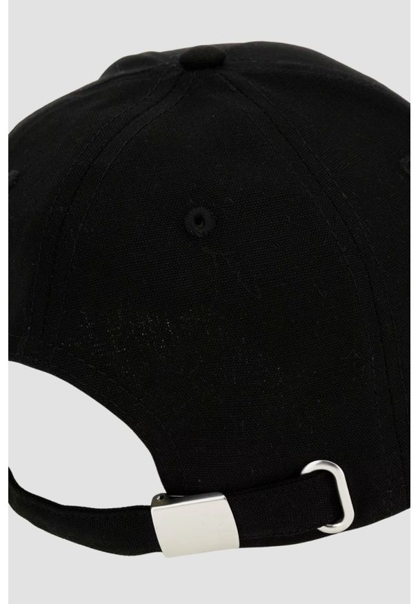 Guess - GUESS Czarna męska czapka London Baseball. Kolor: czarny. Styl: casual