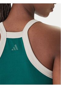 Adidas - adidas Top Seasonal Essentials Colorpop JZ0195 Zielony Slim Fit. Kolor: zielony. Materiał: bawełna #4