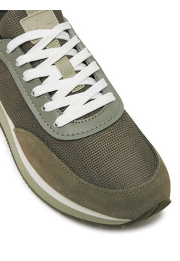 Weekend Max Mara Sneakersy 2515761074650 Khaki. Kolor: brązowy. Materiał: skóra