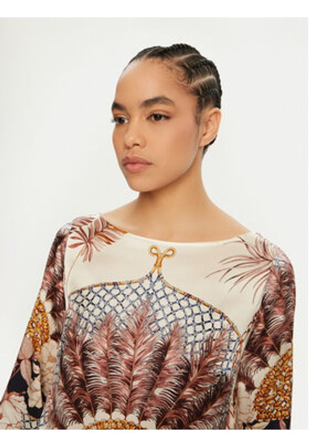 Luisa Spagnoli Bluzka Beatriz 541747 Kolorowy Regular Fit. Materiał: jedwab. Wzór: kolorowy