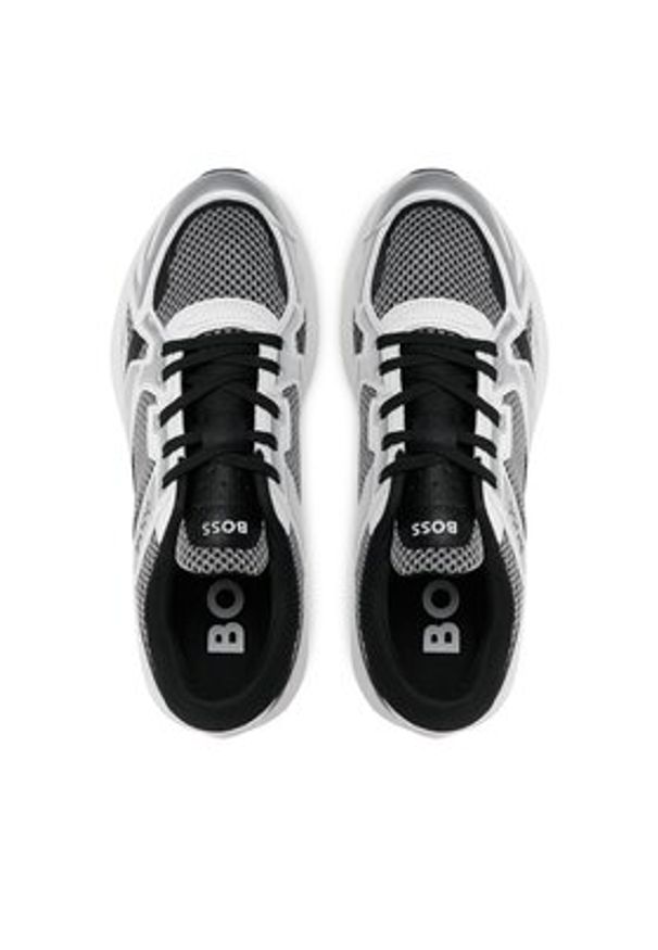 BOSS - Boss Sneakersy Owen 50504289 10254489 01 Srebrny. Kolor: srebrny. Materiał: materiał
