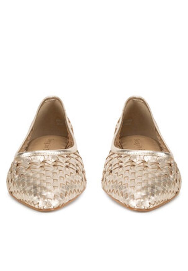 Sergio Bardi Baleriny WI40-F1101-01SB Złoty. Kolor: złoty. Materiał: skóra