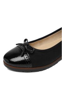 Rieker Baleriny 45358-00 Czarny. Kolor: czarny. Materiał: materiał #7