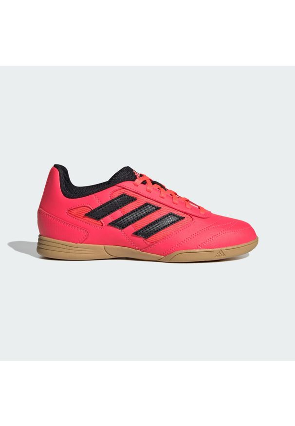 Adidas - Buty Super Sala II Football Kids IN. Kolor: wielokolorowy, różowy, czarny. Materiał: materiał. Sport: piłka nożna