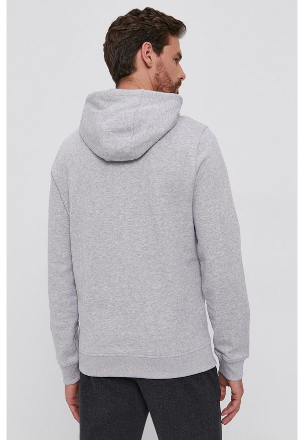 Lyle & Scott Bluza bawełniana męska kolor szary z kapturem melanżowa. Okazja: na co dzień. Typ kołnierza: kaptur. Kolor: szary. Materiał: bawełna. Wzór: melanż. Styl: casual