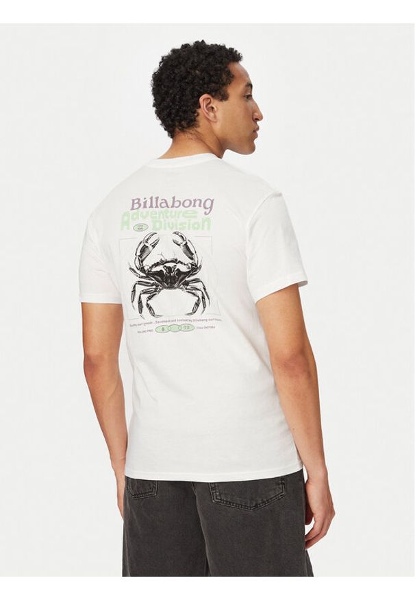 Billabong T-Shirt Fauna EBYZT00499 Biały Regular Fit. Kolor: biały. Materiał: bawełna