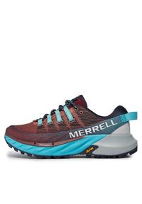 Merrell Buty do biegania Agility Peak 4 J067546 Bordowy. Kolor: czerwony. Materiał: materiał