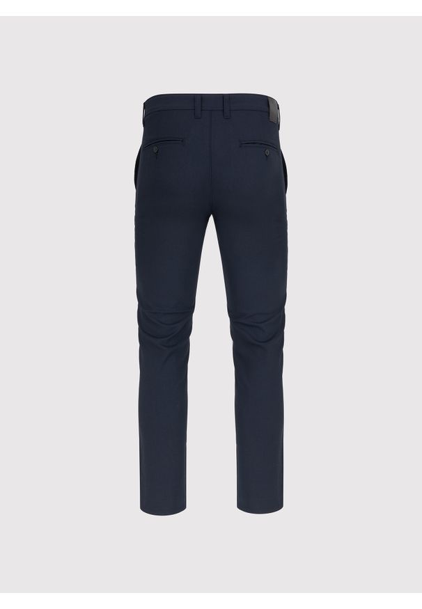 Pako Lorente - PAKO LORENTE – Męskie granatowe spodnie. Kolor: niebieski. Materiał: poliester, elastan, wiskoza. Wzór: gładki. Sezon: wiosna