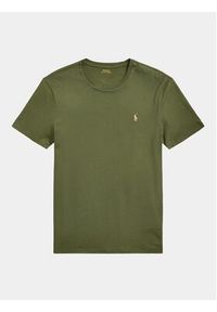 Polo Ralph Lauren T-Shirt 710671438341 Zielony Custom Slim Fit. Typ kołnierza: polo. Kolor: zielony. Materiał: bawełna #5
