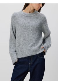 Reserved - Sweter z domieszką wełny - szary. Kolor: szary. Materiał: wełna #1