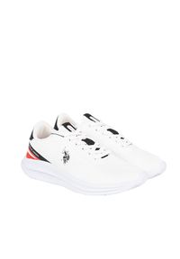 U.S. Polo Assn. Sneakersy "Kaleb002" | Kaleb002 | Mężczyzna | Biały. Kolor: biały. Materiał: skóra ekologiczna, materiał. Wzór: aplikacja, nadruk #1