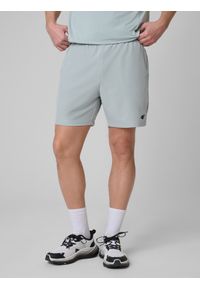 4f - 4F Spodenki treningowe szybkoschnące męskie - miętowe S. Kolor: turkusowy. Materiał: tkanina, włókno, skóra. Sport: fitness #2