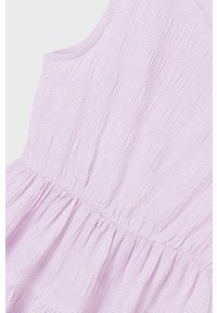 Mayoral sukienka dziecięca kolor fioletowy mini rozkloszowana. Kolor: fioletowy. Typ sukienki: rozkloszowane. Długość: mini #4