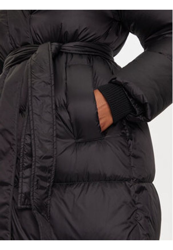 Hetrego - Hetregó Płaszcz zimowy Karen 8N605 Czarny Regular Fit. Kolor: czarny. Materiał: syntetyk. Sezon: zima