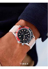 Timex Zegarek Waterbury Traditional GMT TW2V74100 Szary. Kolor: szary