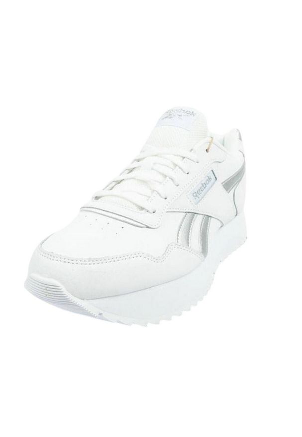 Reebok - Damskie/Trenery Ze Skóry Ekologicznej. Kolor: biały. Materiał: skóra ekologiczna