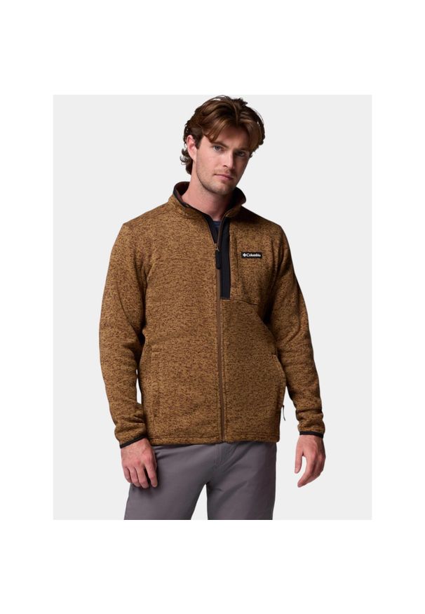 columbia - Sweter Męski Columbia Sweater Weather. Kolor: brązowy. Materiał: polar. Sport: turystyka piesza