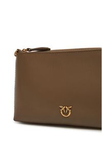 Pinko - PINKO Torebka Flat Horizontal Mini PE 25 PCPL 104277 A0F1 Khaki. Kolor: brązowy. Materiał: skórzane #6