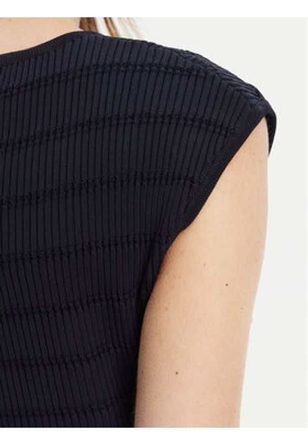 Guess Bluzka W5YR12 Z0130 Granatowy Regular Fit. Kolor: niebieski. Materiał: syntetyk