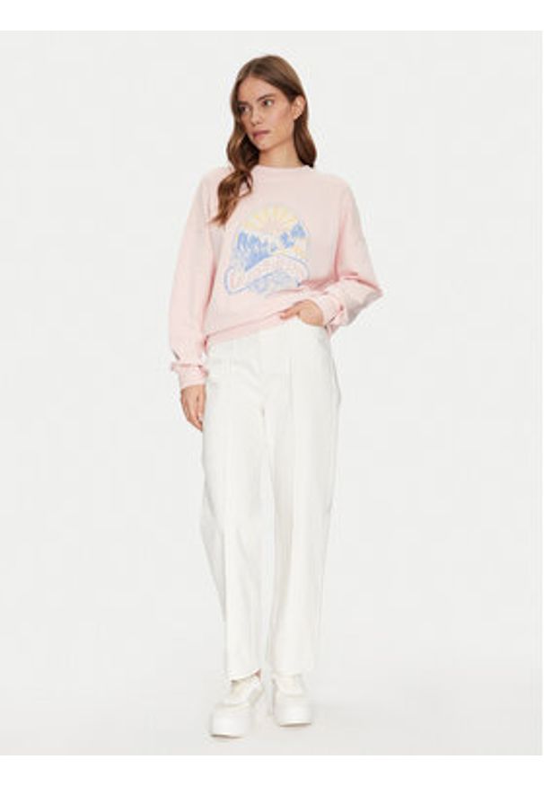 Guess Bluza W5GQ16 K68I4 Różowy Regular Fit. Kolor: różowy. Materiał: bawełna