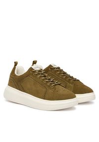 Liu Jo Sneakersy 7B6003 PX002 Khaki. Kolor: brązowy. Materiał: skóra, zamsz #2