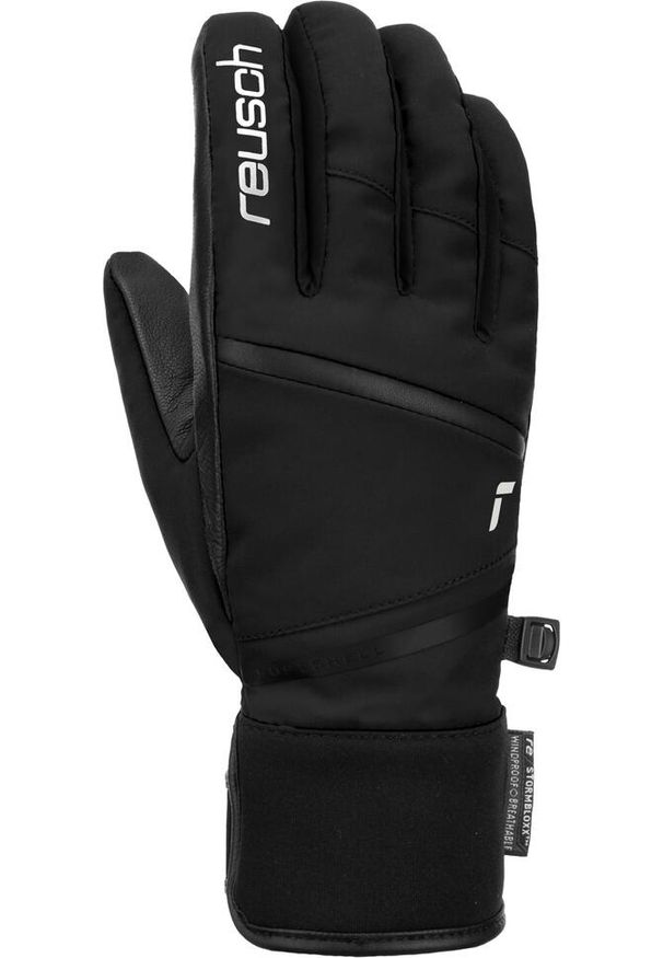 Rękawice narciarskie damskie Reusch Tessa Primaloft kozia skóra nieprzemakalne. Kolor: czarny. Materiał: skóra. Technologia: Primaloft. Sport: narciarstwo