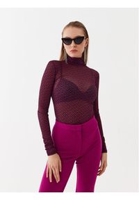 Pinko - PINKO Bluzka Lamu 101813 A13G Różowy Slim Fit. Kolor: różowy. Materiał: syntetyk #1