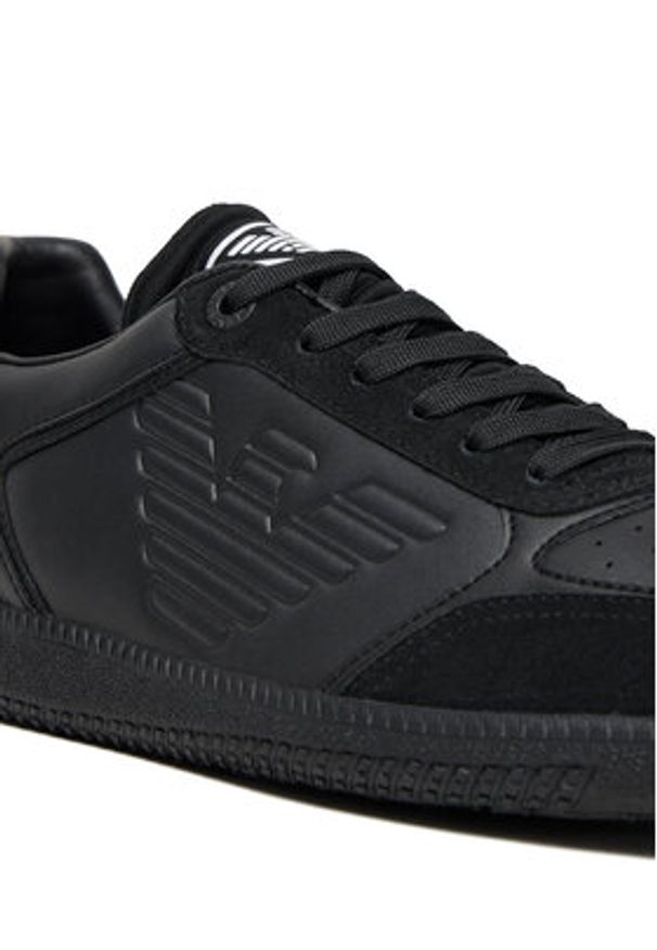 EA7 Emporio Armani Sneakersy 7X000405 AF19826 MC357 Czarny. Kolor: czarny. Materiał: skóra