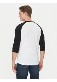 Vans Longsleeve Classic Ragl VN0002QQYB21 Biały Slim Fit. Kolor: biały. Materiał: bawełna. Długość rękawa: długi rękaw #5