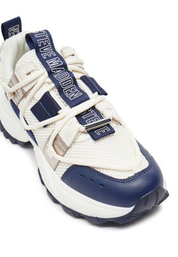 Steve Madden Sneakersy Tazmania SM11002419 Biały. Kolor: biały. Materiał: skóra