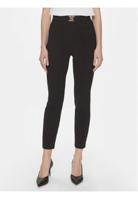 Elisabetta Franchi Spodnie materiałowe PA-T14-41E2-4421 Czarny Regular Fit. Kolor: czarny. Materiał: syntetyk