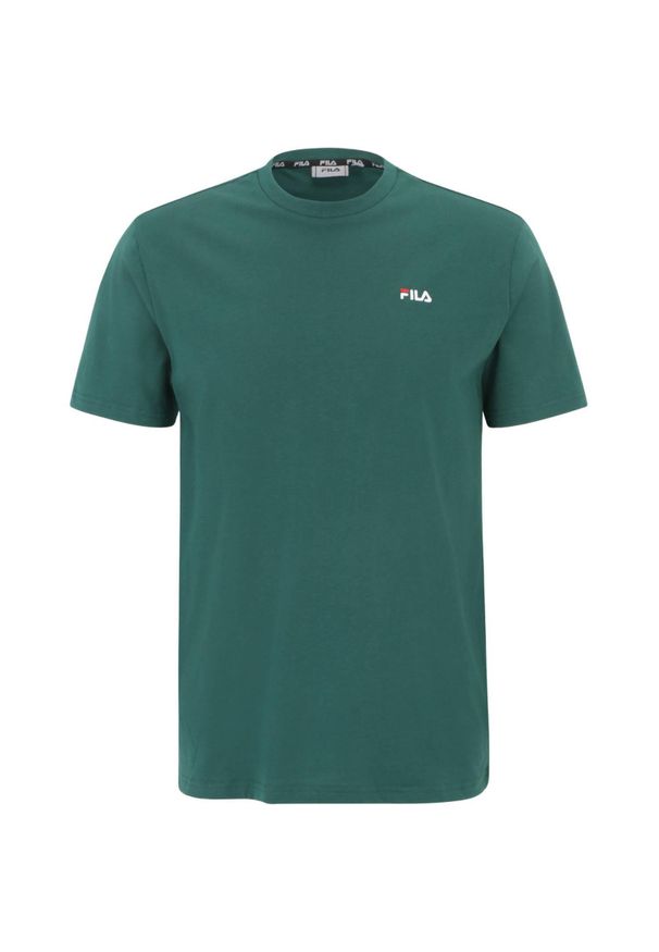 Fila - T-shirt Męski Berloz. Kolor: zielony